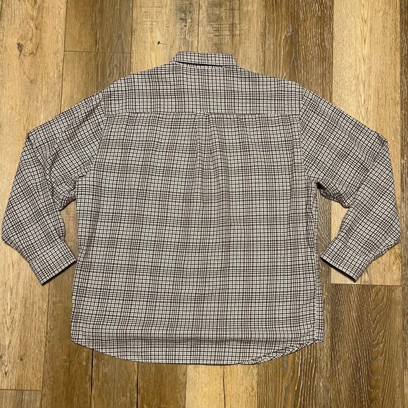 Pendleton Canterbury Cloth Button Down Shirt XL Plaid Merino Wool Pima Cotton - Picture 3 of 5